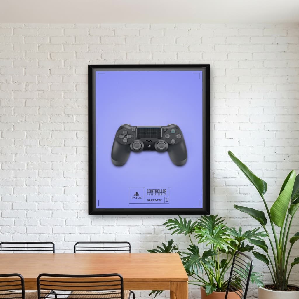 Quadro Decorativo Controle de Games - PS4