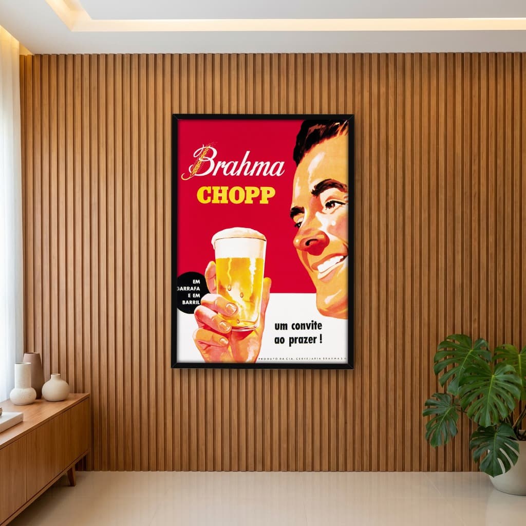 Quadro Decorativo Brahma: Um convite ao prazer!