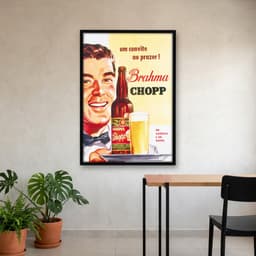 Quadro Decorativo Brahma: Um convite ao prazer
