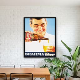 Quadro Decorativo Brahma Chopp