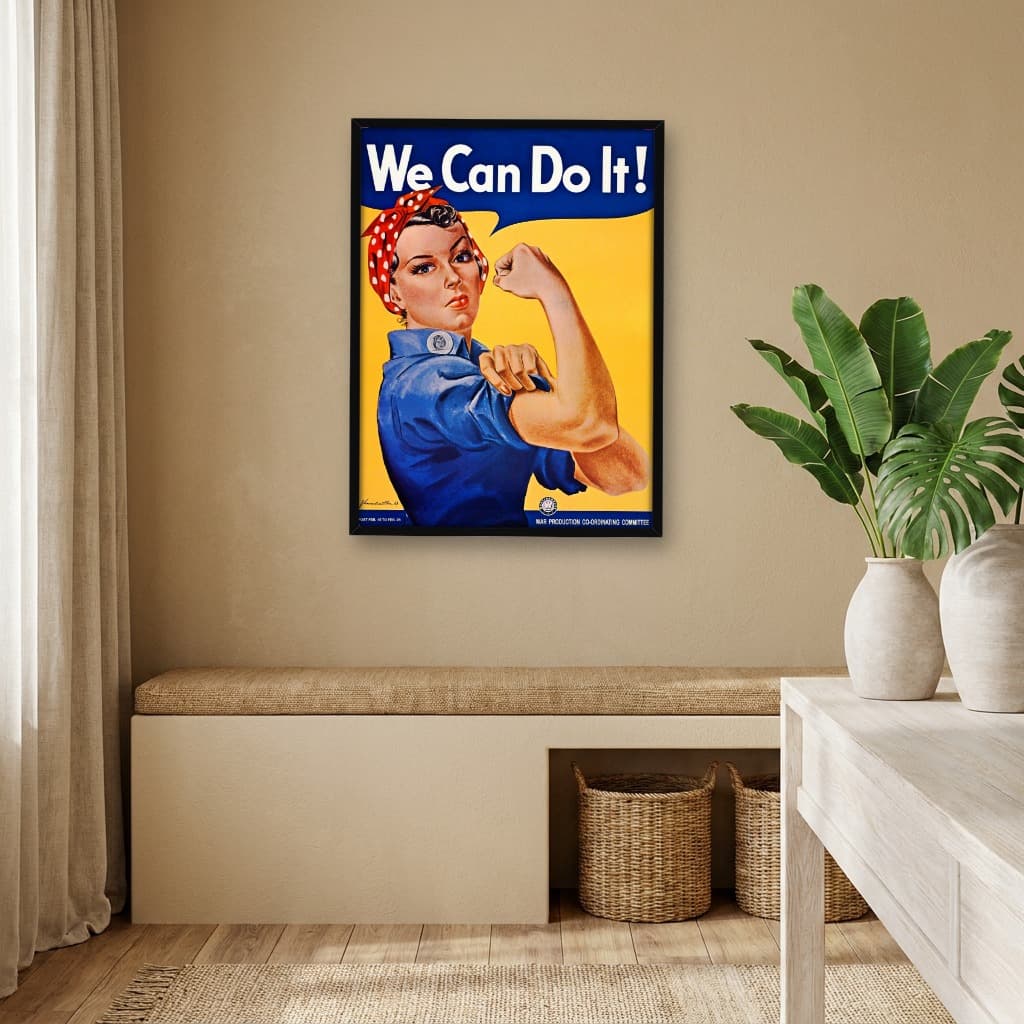 Quadro Decorativo We Can Do It! - Nós Podemos Fazer Isso