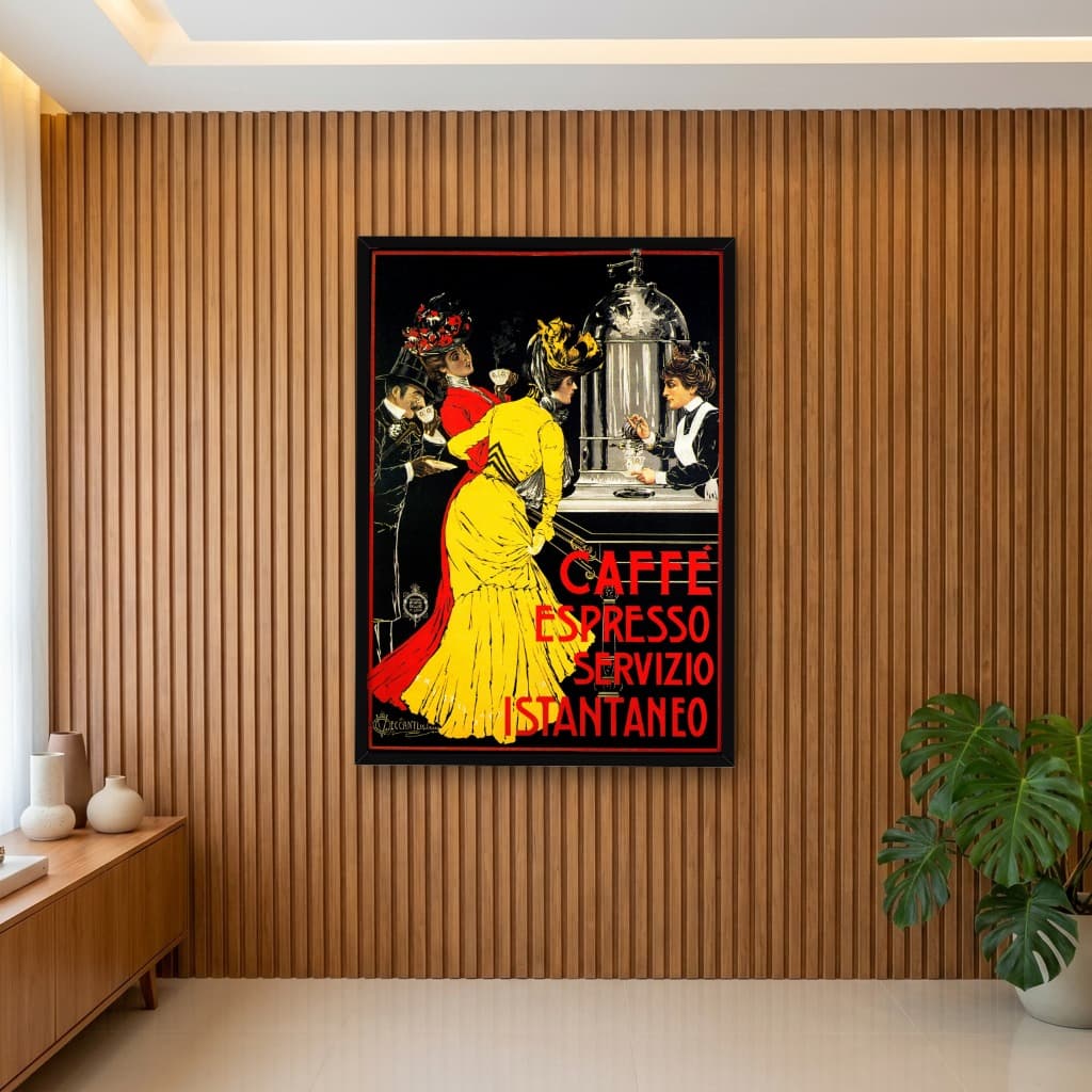 Quadro Decorativo Cartaz Caffe Espresso 1900