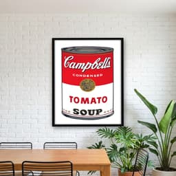 Quadro Decorativo Latas de Sopa Campbell