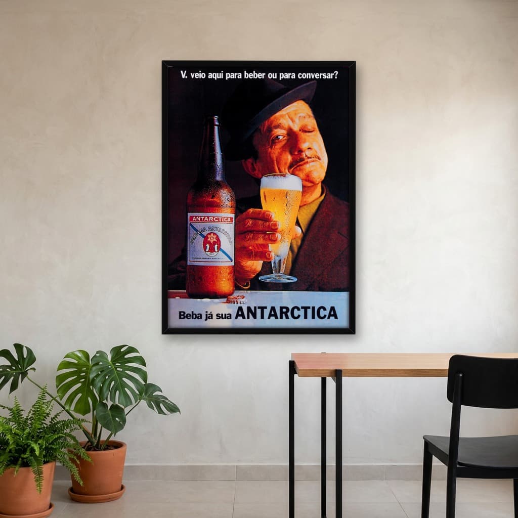 Quadro Decorativo Vintage Antarctica Adoniran Barbosa