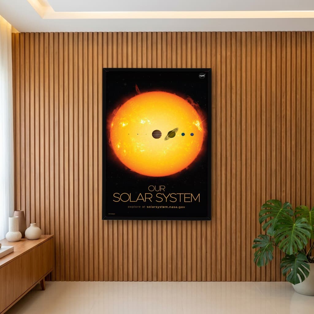 Quadro Decorativo Our Solar System - Nosso Sistema Solar