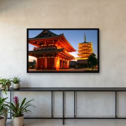 Quadro Decorativo Japão - Pagoda of The Senso-Ji