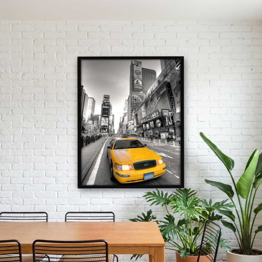 Quadro Decorativo Taxi Amarelo - Times Square
