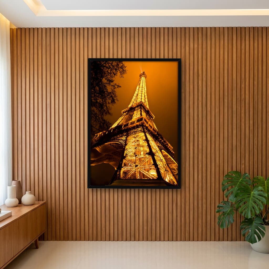 Quadro Decorativo Torre Eiffel - Noite