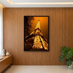 Quadro Decorativo Torre Eiffel - Noite