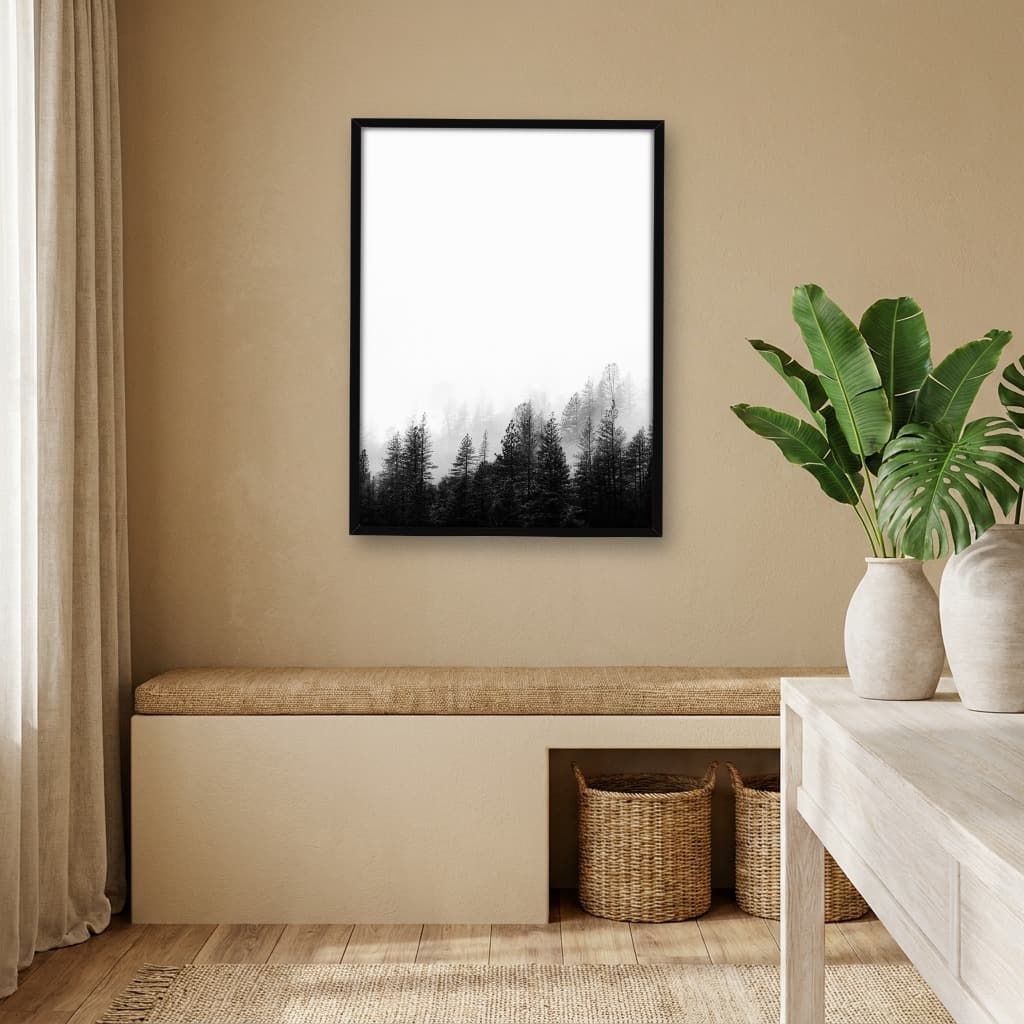 Quadro Decorativo Acompanhado no Nevoeiro - parte 1