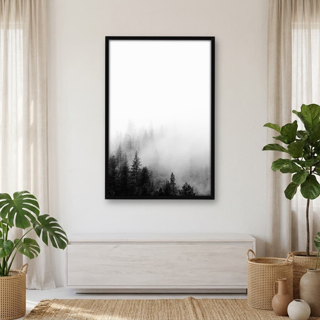 Quadro Decorativo Acompanhado no Nevoeiro - parte 2