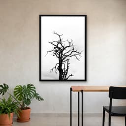 Quadro Decorativo Ramos Seco Nórdico