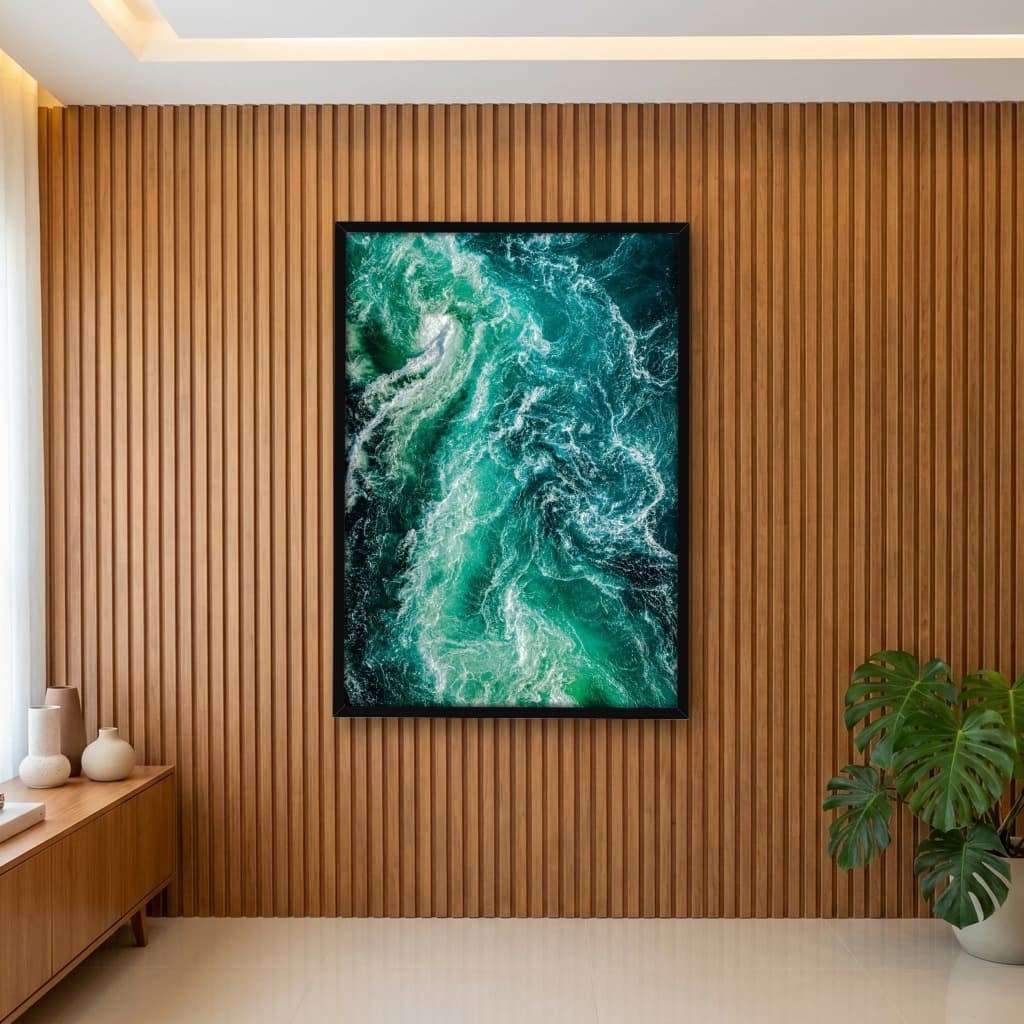 Quadro Decorativo Redemoinhos do turbilhão de Saltstraumen - Noruega