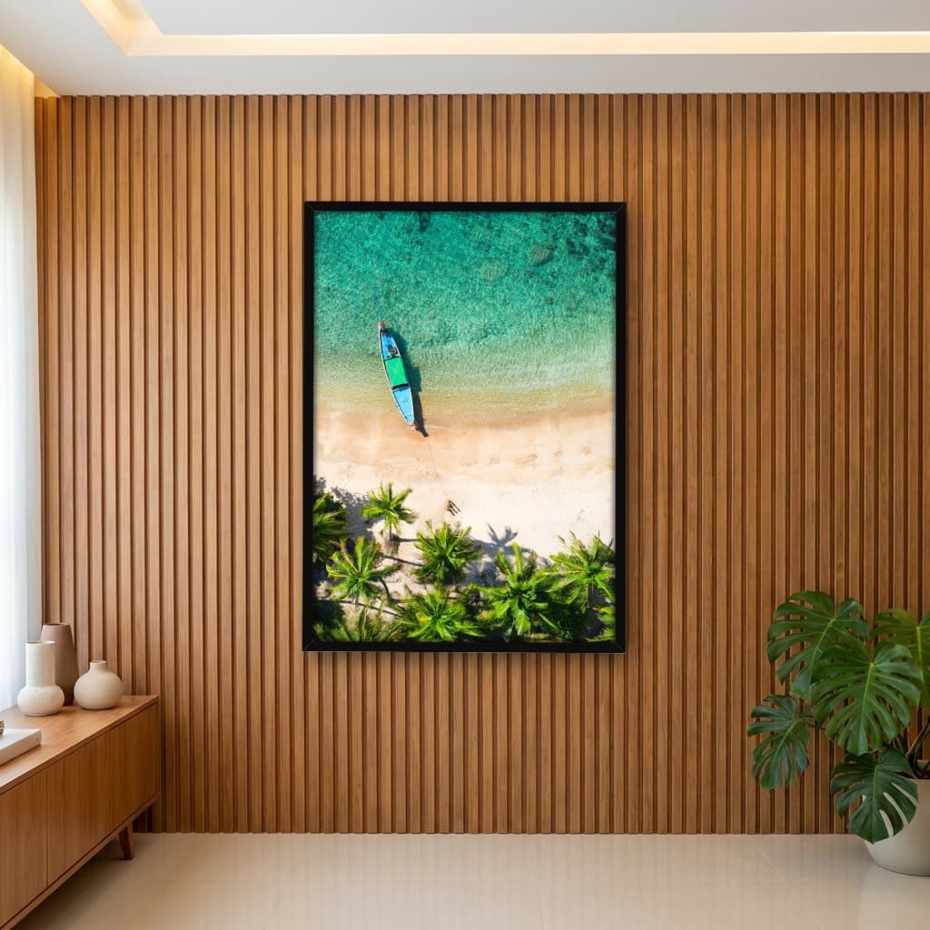 Quadro Decorativo Praia tropical Sai Nuan - koh Tao - Tailândia