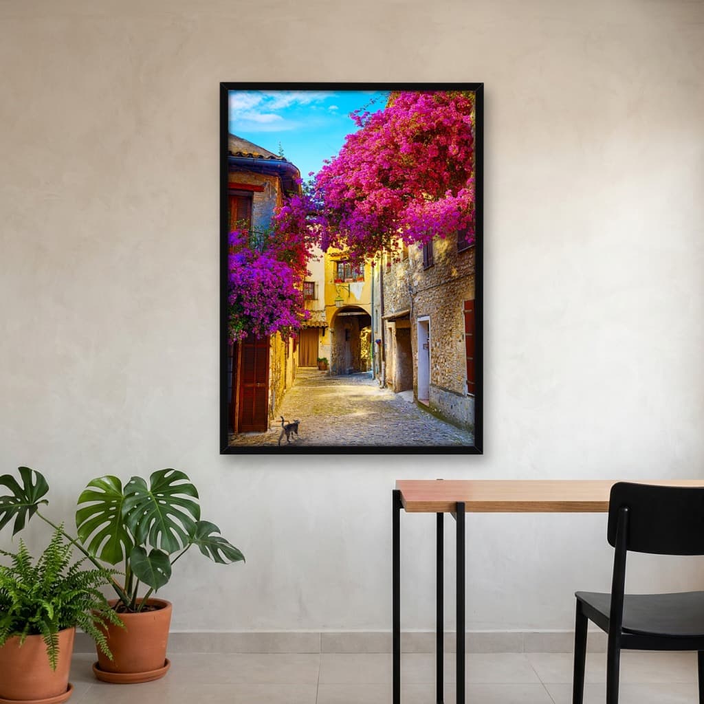 Quadro Decorativo Bela Cidade Provença Alpes Cote De Azur