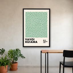 Quadro Decorativo Green Yayoi Kusama