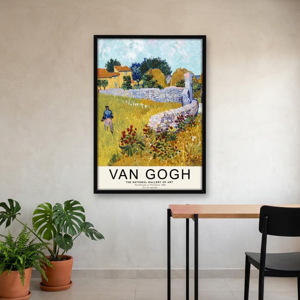Quadro Decorativo Casa de Fazenda em Provence França Pintura
