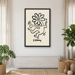 Quadro Decorativo Keith Haring - Flor