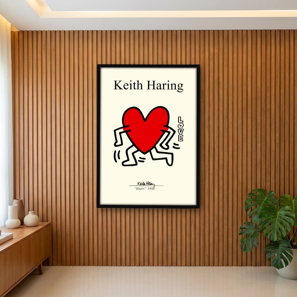 Quadro Decorativo Keith Haring - Heart