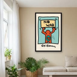 Quadro Decorativo Keith Haring - No War