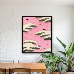 Quadro Decorativo Pink Sky - Bijutsu Sekai