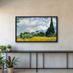 Quadro Decorativo Pintura Campo de Trigo Obra do Artista Vincent van Gogh