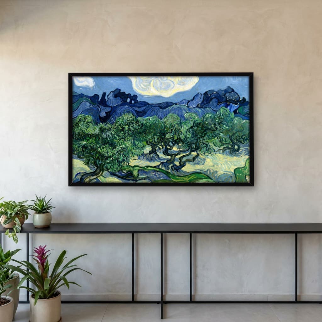 Quadro Decorativo Pintura Oliveiras Obra do Artista Vincent van Gogh