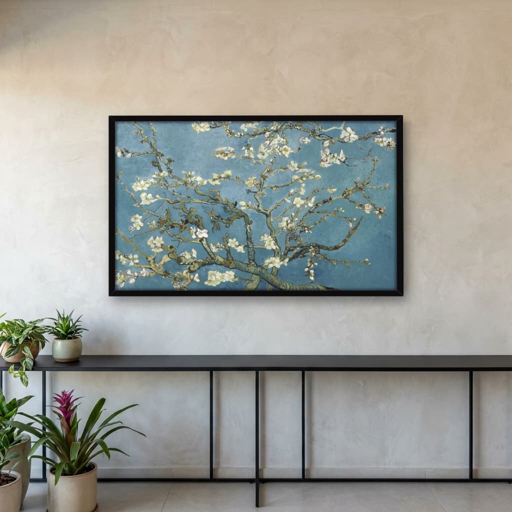 Quadro Decorativo Pintura Amendoeira em Flor Obra do Artista Vincent van Gogh