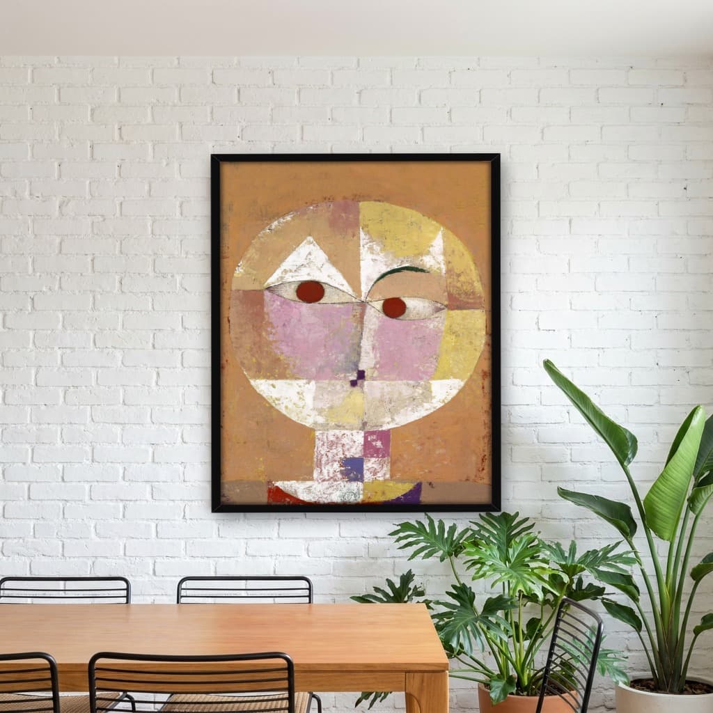 Quadro Decorativo Pintura Senecio Obra do Artista Paul Klee