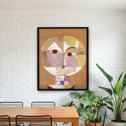 Quadro Decorativo Pintura Senecio Obra do Artista Paul Klee