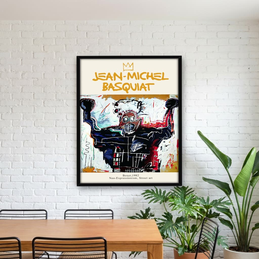 Quadro Decorativo Untitled Boxer de Jean Michel Basquiat Arte Grafite