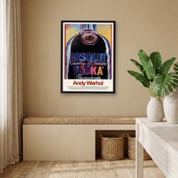 Quadro Decorativo Absolut Vodka Obra do Artista Andy Warhol