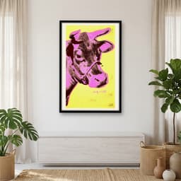 Quadro Decorativo Vaca Obra do Artista Andy Warhol