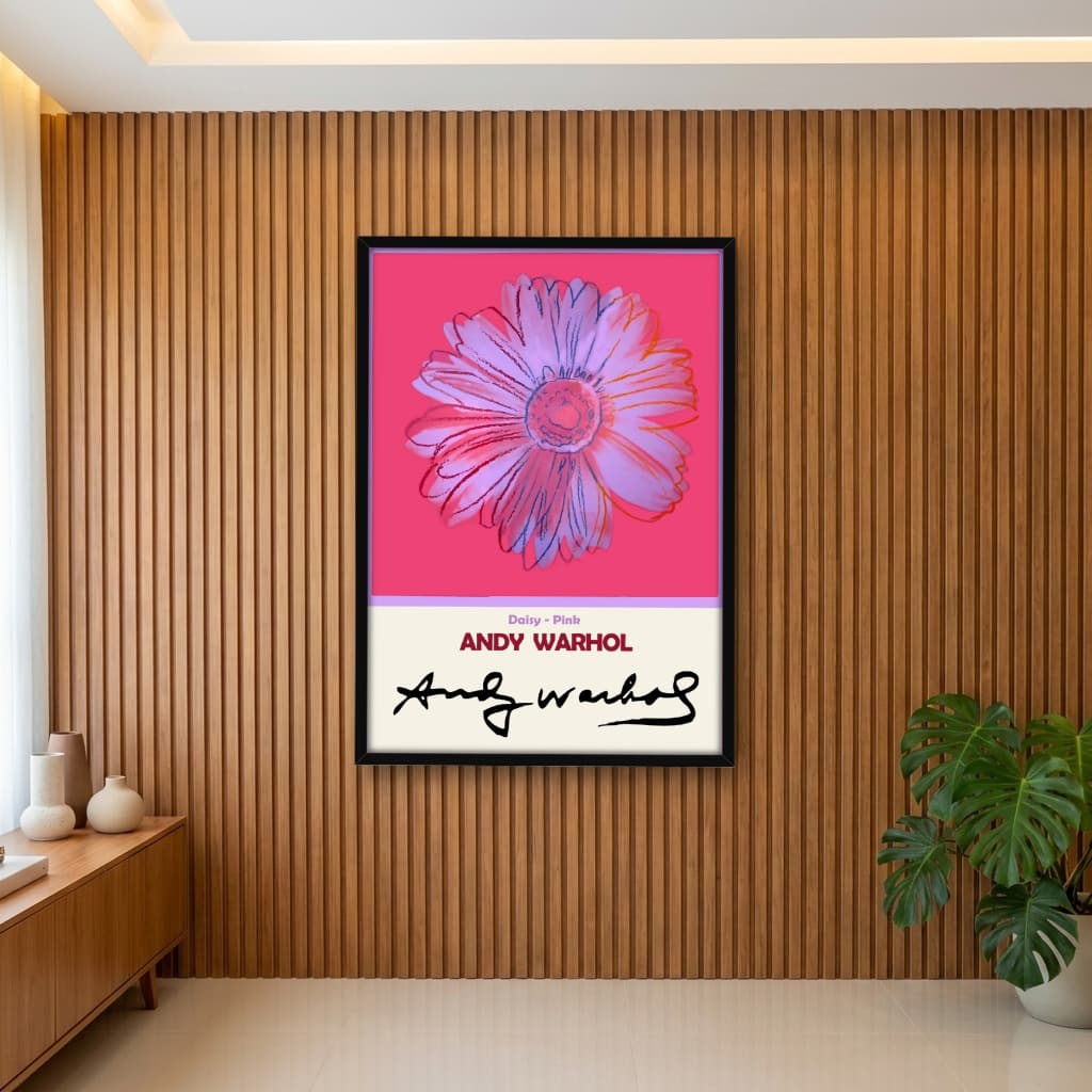 Quadro Decorativo Margarida Obra do Artista Andy Warhol