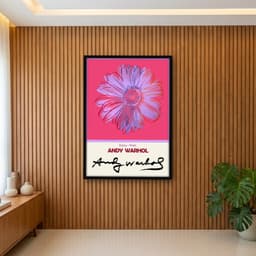 Quadro Decorativo Margarida Obra do Artista Andy Warhol