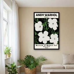 Quadro Decorativo Flores Obra do Artista Andy Warhol