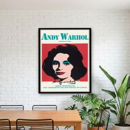 Quadro Decorativo Elizabeth Taylor Obra do Artista Andy Warhol