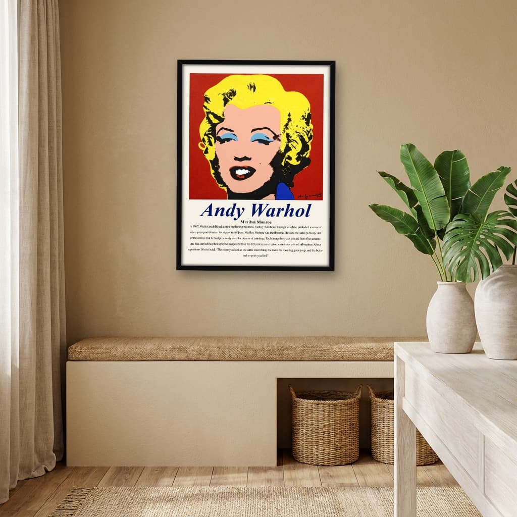 Quadro Decorativo Marilyn Monroe Obra do Artista Andy Warhol