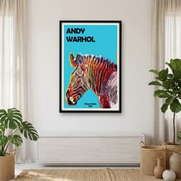Quadro Decorativo Zebra Obra do Artista Andy Warhol