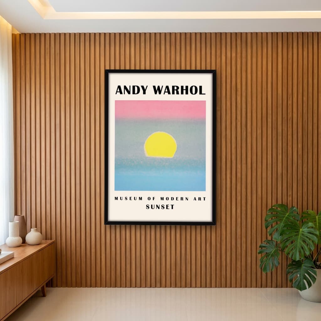 Quadro Decorativo Sunset Obra do Artista Artista Andy Warhol