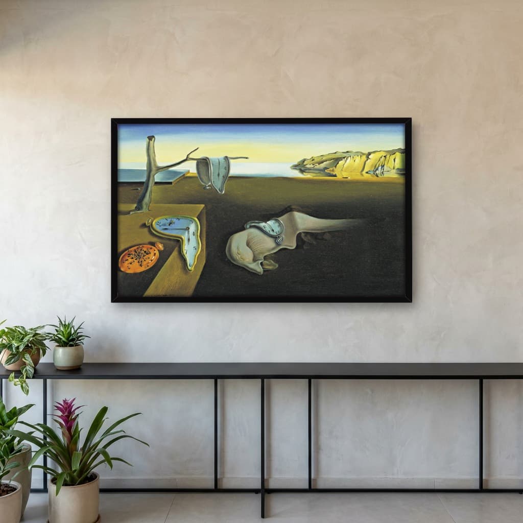 Quadro Decorativo A Persistência da Memória Obra do Artista Salvador Dalí