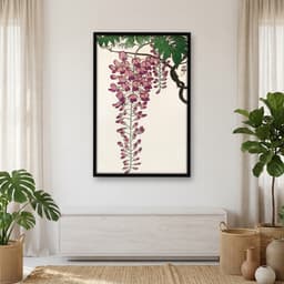 Quadro Decorativo Blooming Wisteria - Ohara Koson