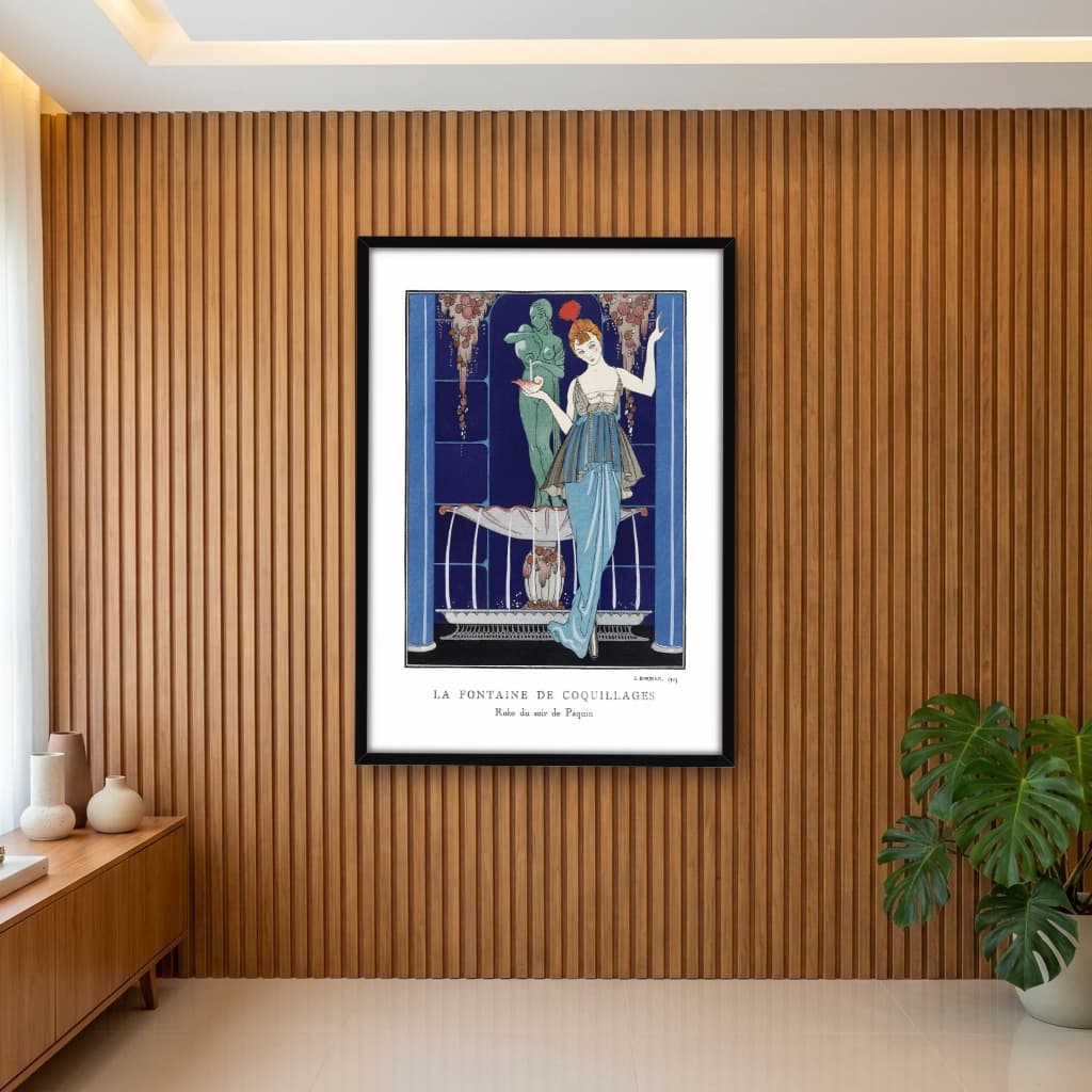 Quadro Decorativo La Fontaine De Coquillages - George Barbier