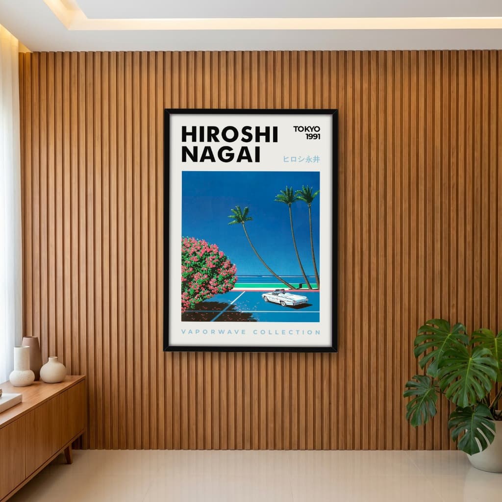 Quadro Decorativo Beach Hiroshi Nagai Illustrations Printable Japan Manga 03