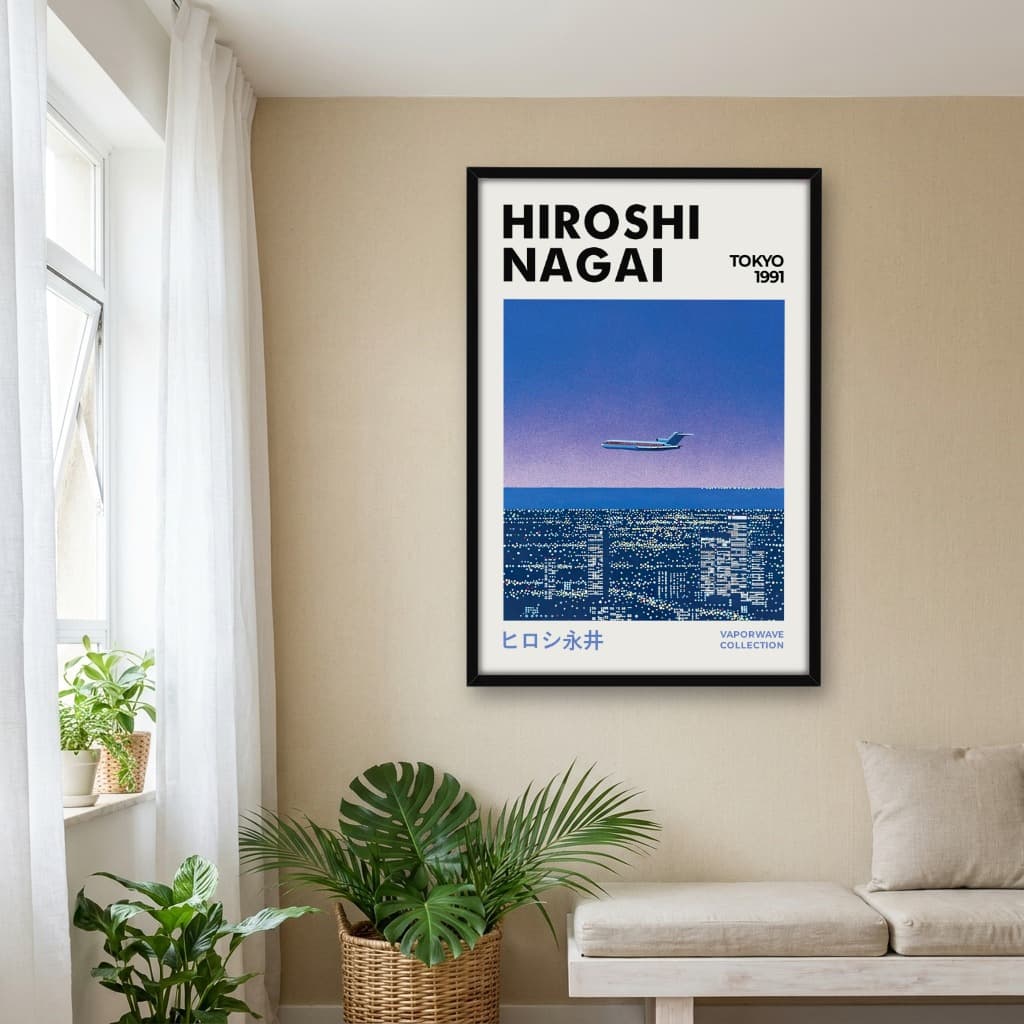 Quadro Decorativo Plane Hiroshi Nagai Illustrations Printable Japan Manga 02
