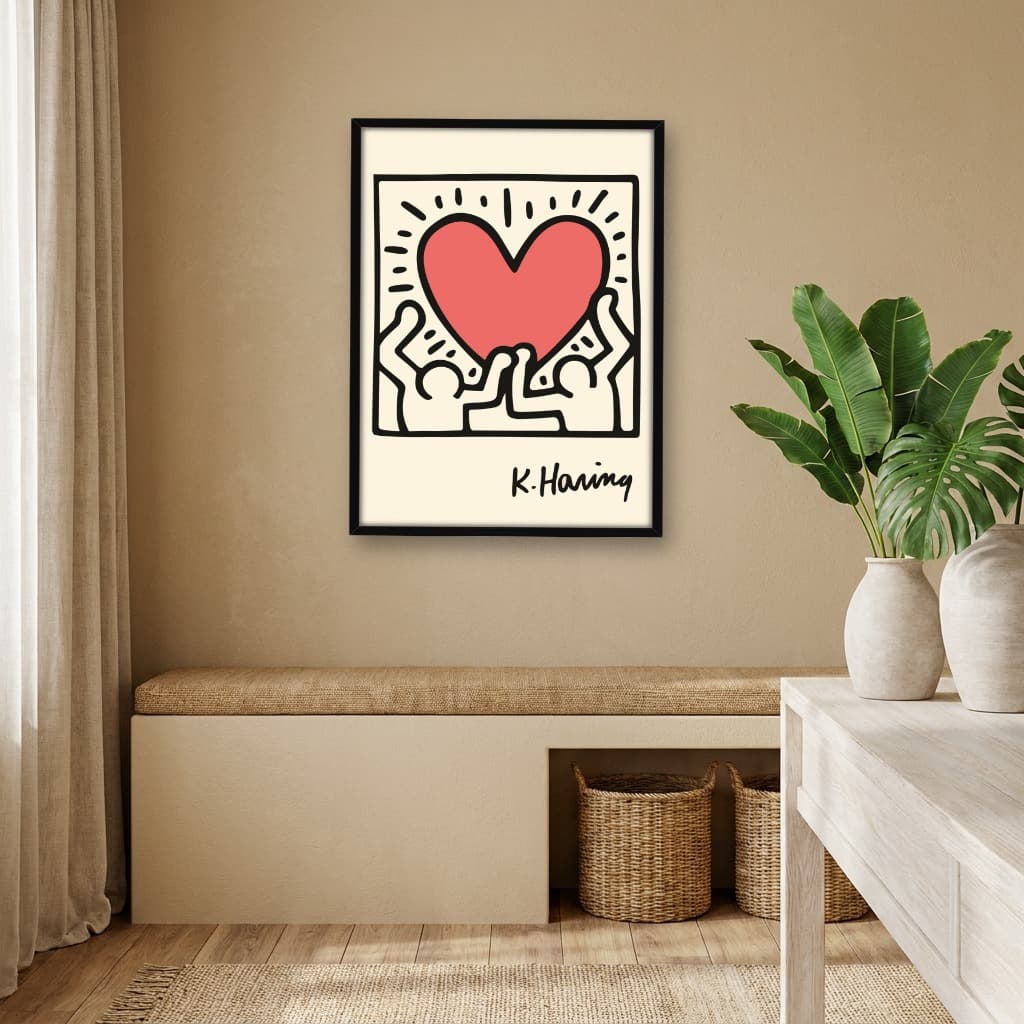 Quadro Decorativo Keith Haring - Love Pop Art