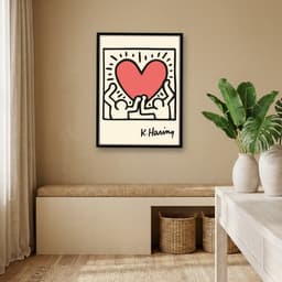 Quadro Decorativo Keith Haring - Love Pop Art
