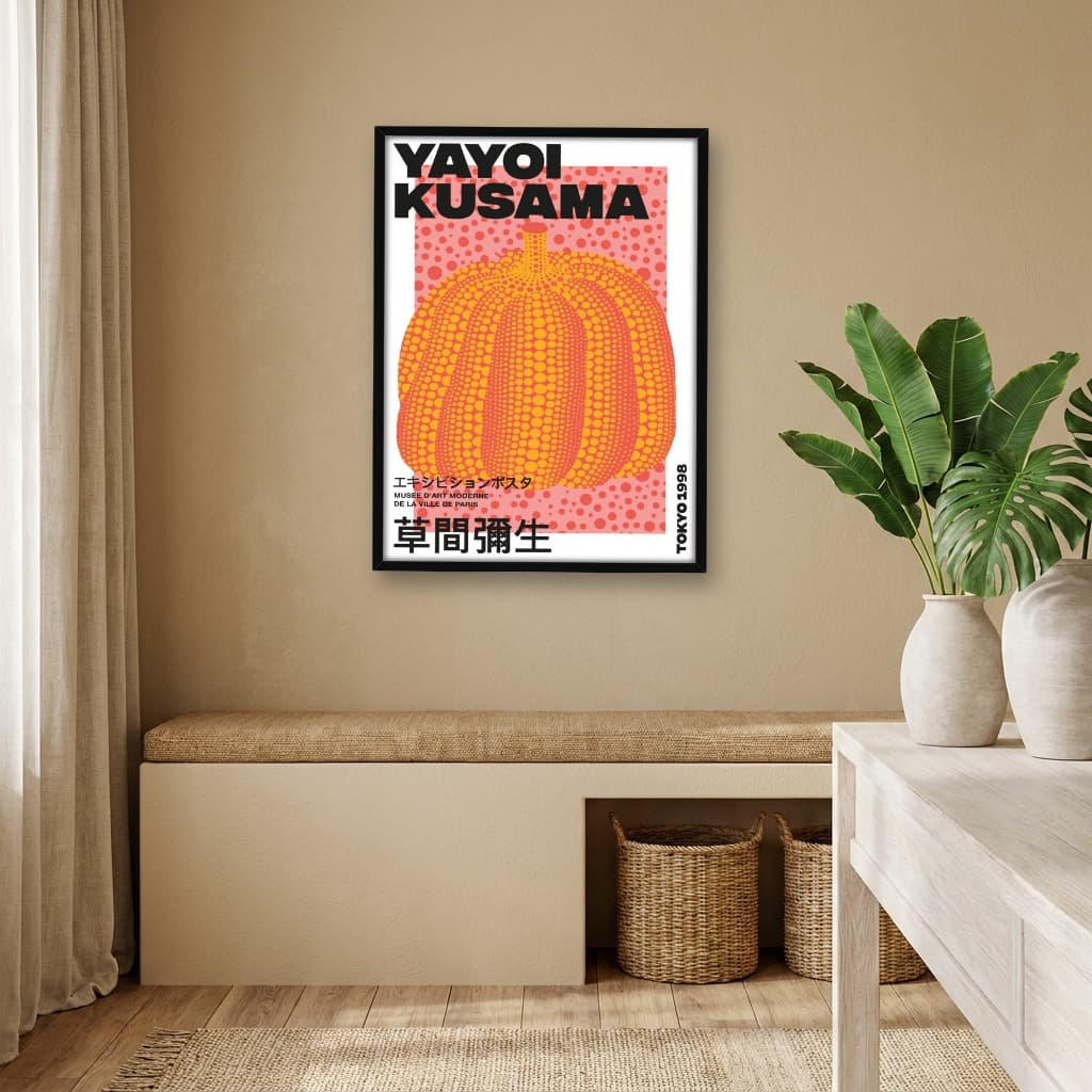 Quadro Decorativo Yayoi Kusama Pumpkin Tokyo 1998