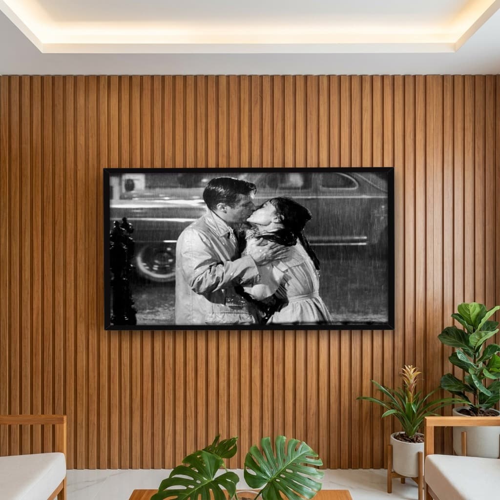 Quadro Decorativo Audrey Hepburn e George Peppard