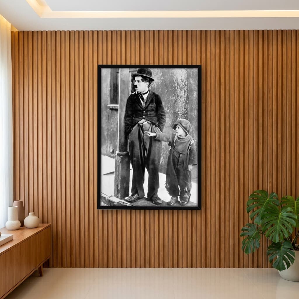 Quadro Decorativo Charlie Chaplin : O Garoto
